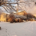 Neige de janvier à  la ferme du désert Vaucluse